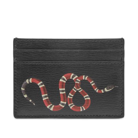 gucci black card holder wtih chain|gucci card holder with snake.